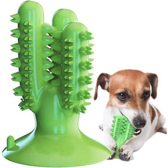 Litzee - Dog Chew Tooth Cleaner Puppy Dental Care Brushing Stick Natural Rubber Bite Resistant Chew Toys for Dogs Pet Oral Care (m)