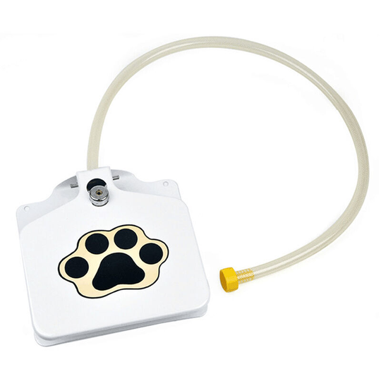 Lifcausal - High-quality Stainless Steel Pet Dog Cat Water Fountain Outdoor Step-on Dog Waterer Drinking Fresh Water Fountain Tool with Hose