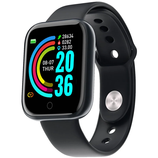 Asupermall - Smart Watch Sports Bracelet 1.3-inch Fitness Tracker with Sports Modes/IP67 Waterproof/Heart Rate Blood Pressure Monitor Smartwatch