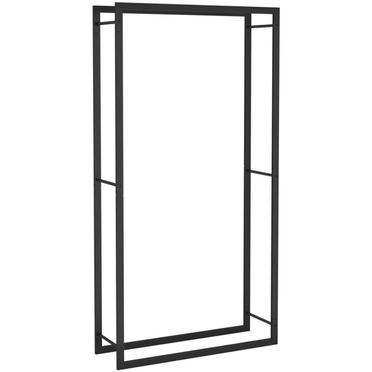 Vidaxl - Firewood Rack Matt Black 80x28x154 cm Steel n/a