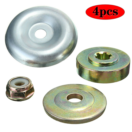 4Pcs/Set Metal Strimmer Brushes Cutter Gearbox Blade Nuts Replacement Fixing Kit