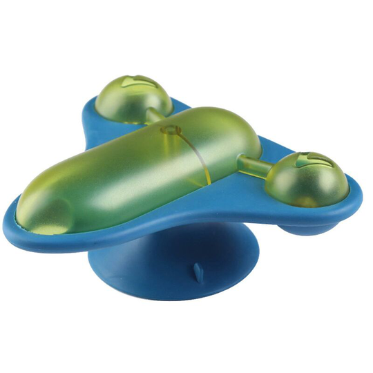 Rotary Airplane Cat Toy Food Dropping Plane Interesting Kitten Supplies,