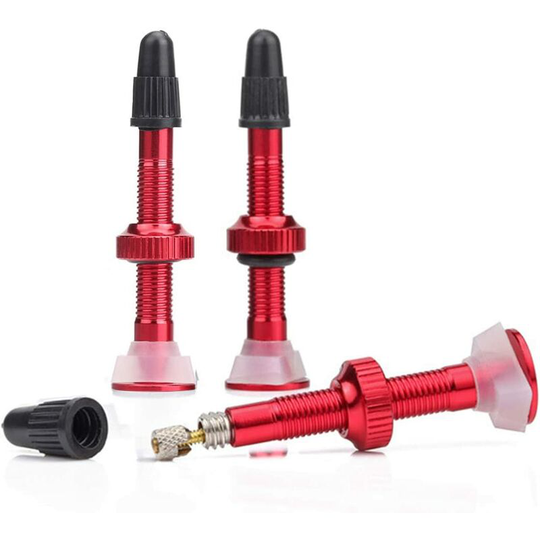 2pcs tubeless valve stem mtb bicycle aluminum alloy valve stem pink