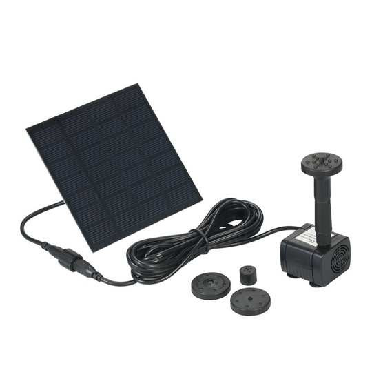Solar Fountain Pump | Solar Panel Pond Pump Water Feature Pump / Water Pump Submersible Pump