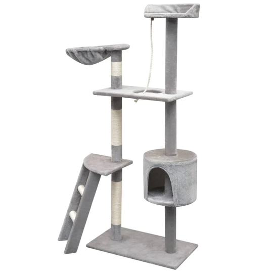 Crestwood Archie & Oscar Cat Tree with Sisal Scratching Posts 125 Grey in , Grey in , 97 x 40 x 150 cm (L x W x H)