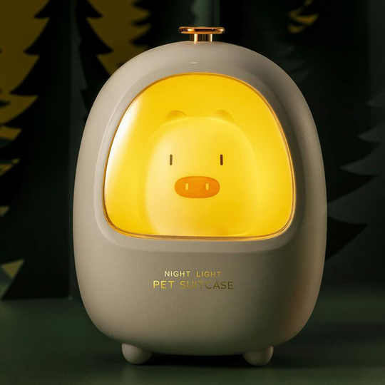 Bedside lamp for children, white pig, portable, usb rechargeable, children's bedside lamp, children's room decoration