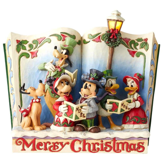 Disney Traditions Christmas Carol 'Merry Christmas' Storybook Figurine