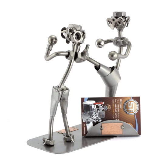 Kickboxer Screw Man Place Card Holder