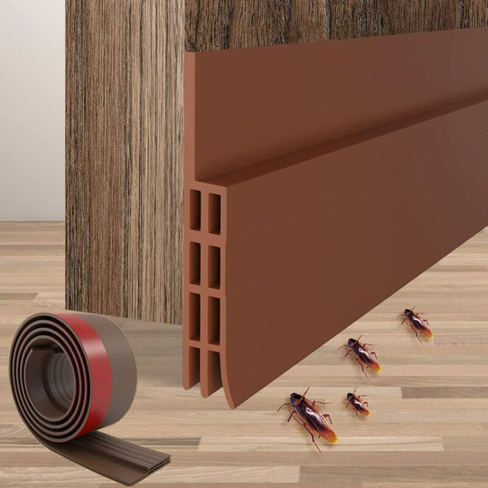Calfeutor door, insulating door, waterproof adhesive to noise isolation of the anti mice anti -mouse air passage, 101 cm x 4.8 cm, brown