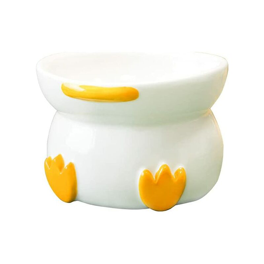 Bearsu - Raised Cat Bowl,Slow Feeder, Elevated Pet Feeding Bowl, Backflow Prevention, Stress Free, Small to Medium,Safety Choice for Your pet,
