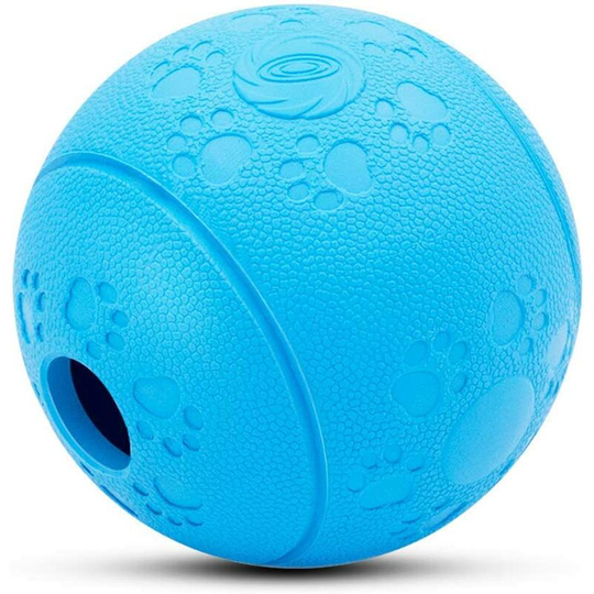 Interactive Dog Toy Bite Resistant Dog Treat Dispensing Ball for Play and Chew(8cm)