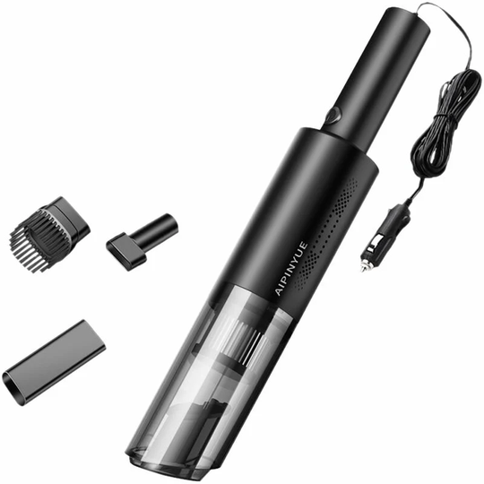 120W Handheld Vacuum Cleaner With 6000Pa Strong Suction Mini Car Vacuum Cleaner hepa Filter for Pet Hair Dust Gravel Cleaning Home Office (Black-Car