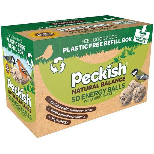 Peckish Natural Balance Energy Balls Wild Bird Food, All Year Round - 50 Refill
