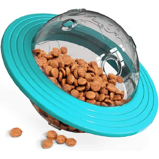 Ball Dog Toy - Dog food ball, dog cup ball, chew toy, pet toy ball dog treats dosing ball (blue).