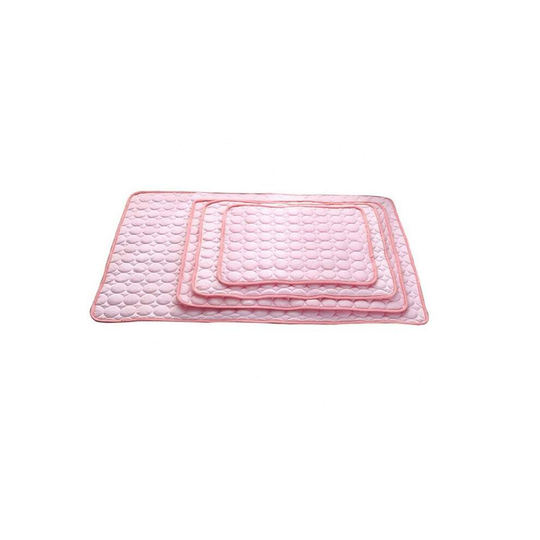 (Pink, Large-70 X 55cm) Pet Beds Washable Summer Cooling Dog Mat