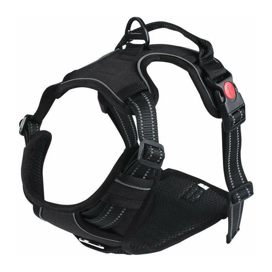 Betterlifegb - Dog Harness Dog Harness Adjustable Dog Gest Dog Safety Nylon Dog Harness with Control Handle for Great Middle Dog (s, Black) Training