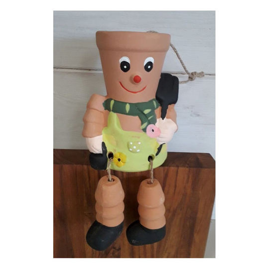 Terracotta Plant Pot Man