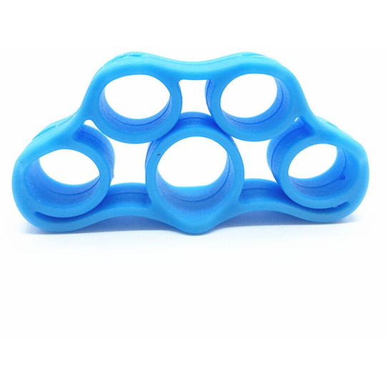Silicone Finger Trainer Puller Mouse Hand Finger Exercise Trainer Small Five Finger Fitness Puller-Finger Grip Finger Stretcher Exerciser - Light Blue