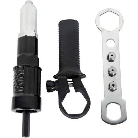 Electric Riveter Gun 2.4mm-4.8mm Rivet Nut Gun Drill Adapter Cordless Riveting Tool Insert Nut Pulling Tool Power Tools Accessories Useful Design