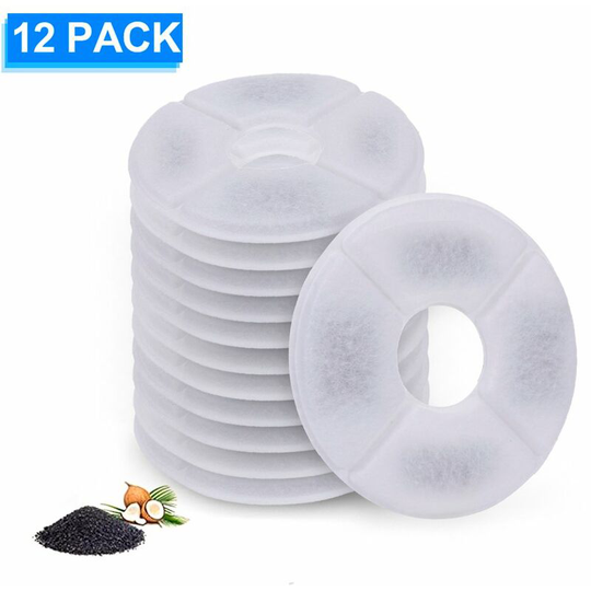 Cat Water Fountain Filters Replacement Filters for Cat Water Fountain Water Dispenser 12PCS