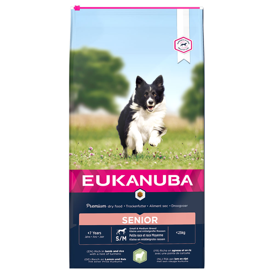 Eukanuba Senior Small & Medium Breed - Lamb & Rice - 12kg