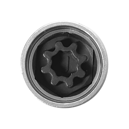 Anti-theft Screw Socket Wrench Tool Security Master Locking Wheel Nut Key 809 / j 17mm Socket Replacement for Audi A6 A3 A4 A5 tt Silver