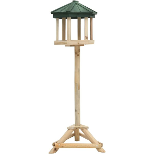 Topdeal - Standing Bird Feeder Solid Firwood 33x106 cm FF314817_UK
