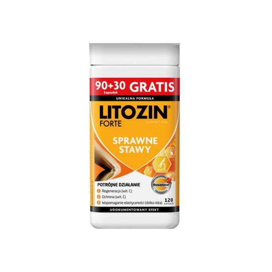 LITOZIN FORTE Helps regenerate flexibility of joints 120 caps (90+30)