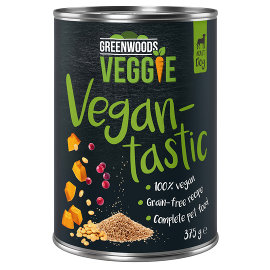 6 x 375 g Greenwoods Veggie Wet Dog Food - Special Price!* Greenwoods Veggie with Quinoa, Pumpkin, Lupin & Lingonberries