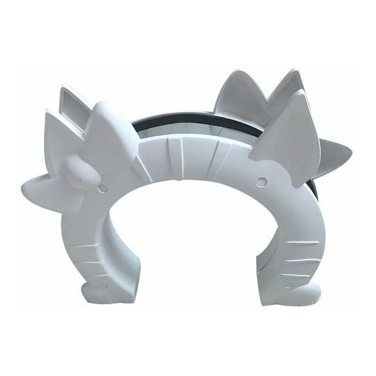 Cat Door Cat Hole Dog Door Hole Free to Enter and Exit Cat Door Kennel Pet Supplies (White)