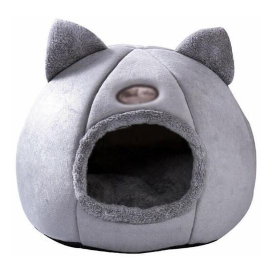 Cat House and Igloo Cat Bed Warm Winter Soft Comfortable Pet Nest Indoor Semi-enclosed Cat Dog Sleeping Tent House - m