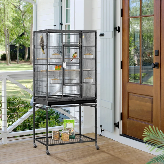Setzer Rolling Large Bird Cage with Wheels