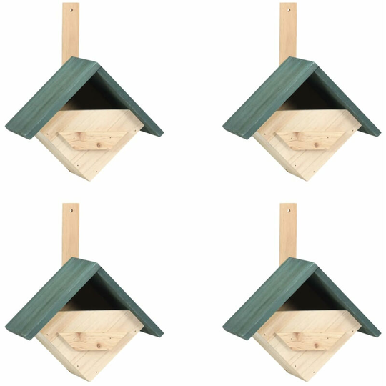 Bird Houses 4 pcs 24x16x30 cm Firwood