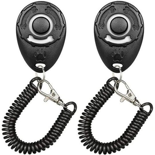 Sun Flowergb - 2 Packs Dog Training Clicker, Dog Clicker Whistle, Dog Clicker Whistle, for Pet Training Professional, for Dogs, Cats, Birds, Horses