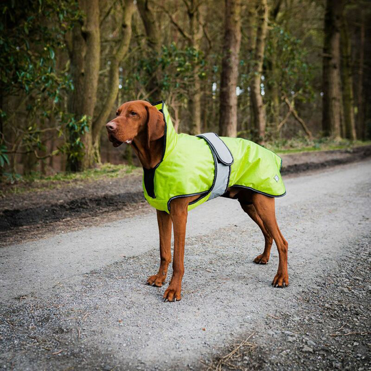 Danish Design Ultimate 2-In-1 Dog Coat Hi Vis Yellow - 75 Cm (30") Yellow