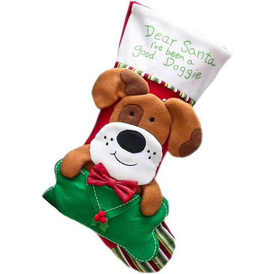 Einemgeld - Christmas Cat Stockings, Large Xmas Pet Dog and Cat Handing Stocking with Extra Front Envelope Pocket for Holiday Christmas Decorations