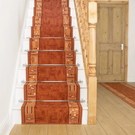 Altair Looped Light Brown Stair Runner