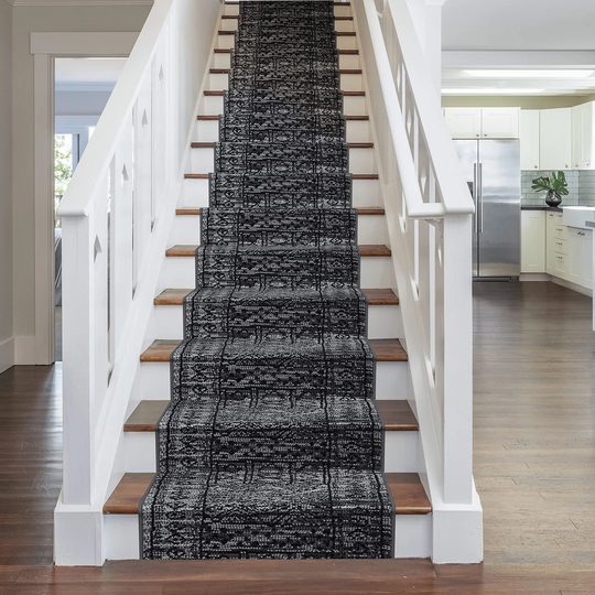 Bansil Tufted Grey Stair Runner