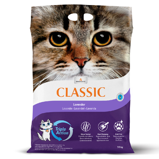 Intersand Classic Lavender Scented Cat Litter - 14kg