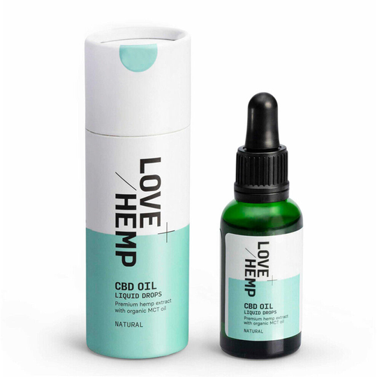 Love Hemp Oil Liquid Drops Natural 30ml