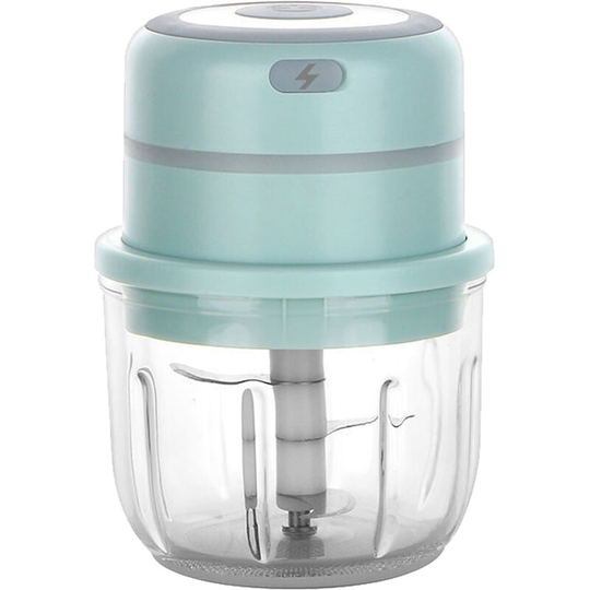 Asupermall - Electric Mini Garlic Chopper Food Slicer Portable Garlic Grinder Blender Food Processor For Pepper Chili Vegetable Nuts Meat 300ML usb
