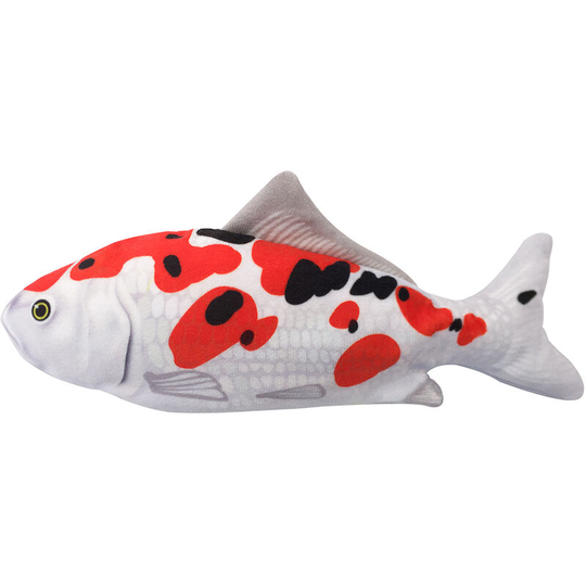 Realistic Plush Simulation Electric Doll Fish Funny Interactive Pets Chew Bite Supplies for Cat Fish Flop Cat Toy for Biting and Kicking