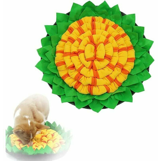 50*50CM Sniffing Mat Foldable Dog Sniffing Mat Pet Sniffing Mat with Non-Slip Suction Cup, Smart Dog Toy,Fonepro