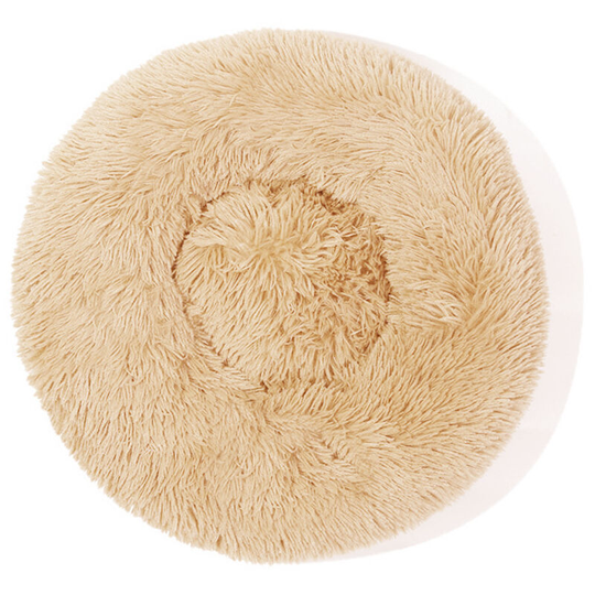 Lifcausal - Pet Comfortable Washable Super Soft Donut Pet Dog Cat Bed ,Machine Washable ,Non-Slip Waterproof Bottom ,Warm Round Fluffy Plush Pet Bed