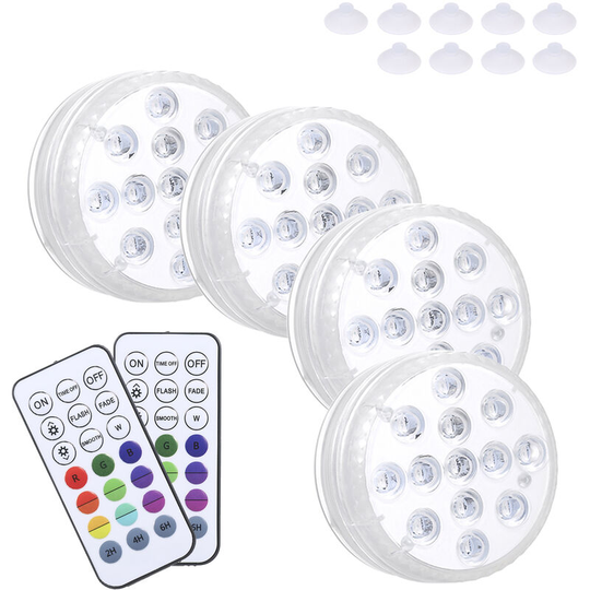 Tomshine - rgbw 13LEDs Submersible Light IP68 Waterproof Underwater Lamp