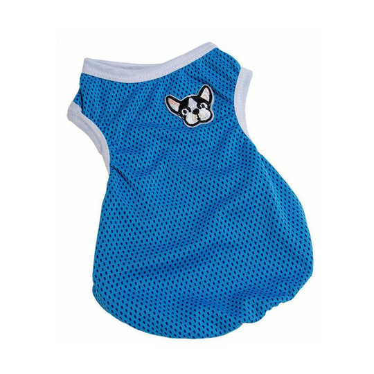 Pet Clothing, Minimalist Dog T-Shirt, Cute Little T-Shirts, Sports T-Shirts, Short Sleeve Summer Clothes (L,Blue) Dog Tee and Sweater