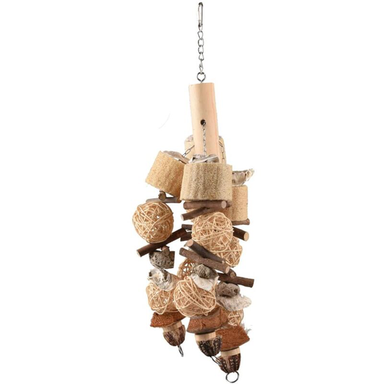 Flamingo - Bird Toy Sully Rattan and Loofah 65 cm Natural