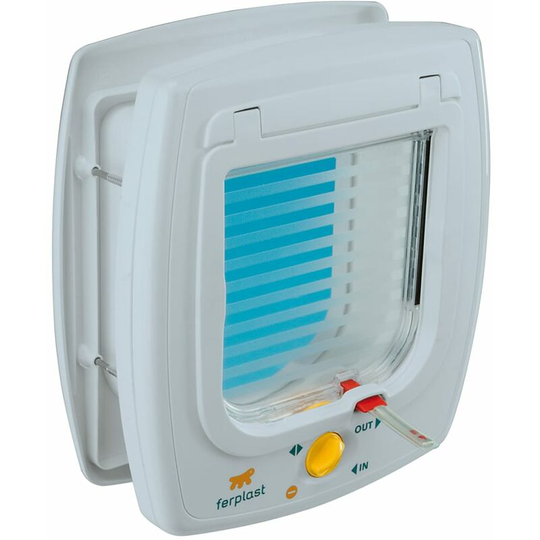 4-Way Manual Cat Flap Swing 5T White 72103011 Ferplast White