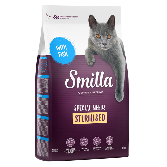 4kg Smilla Dry Cat Food - Special Price!* - Adult Fish Sterilised