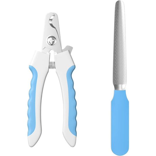 Puppy Nail Clipper, Cat Nail Clipper, with Nail File, High Quality Cat Nail Clippers, Stainless Steel, Blue and White